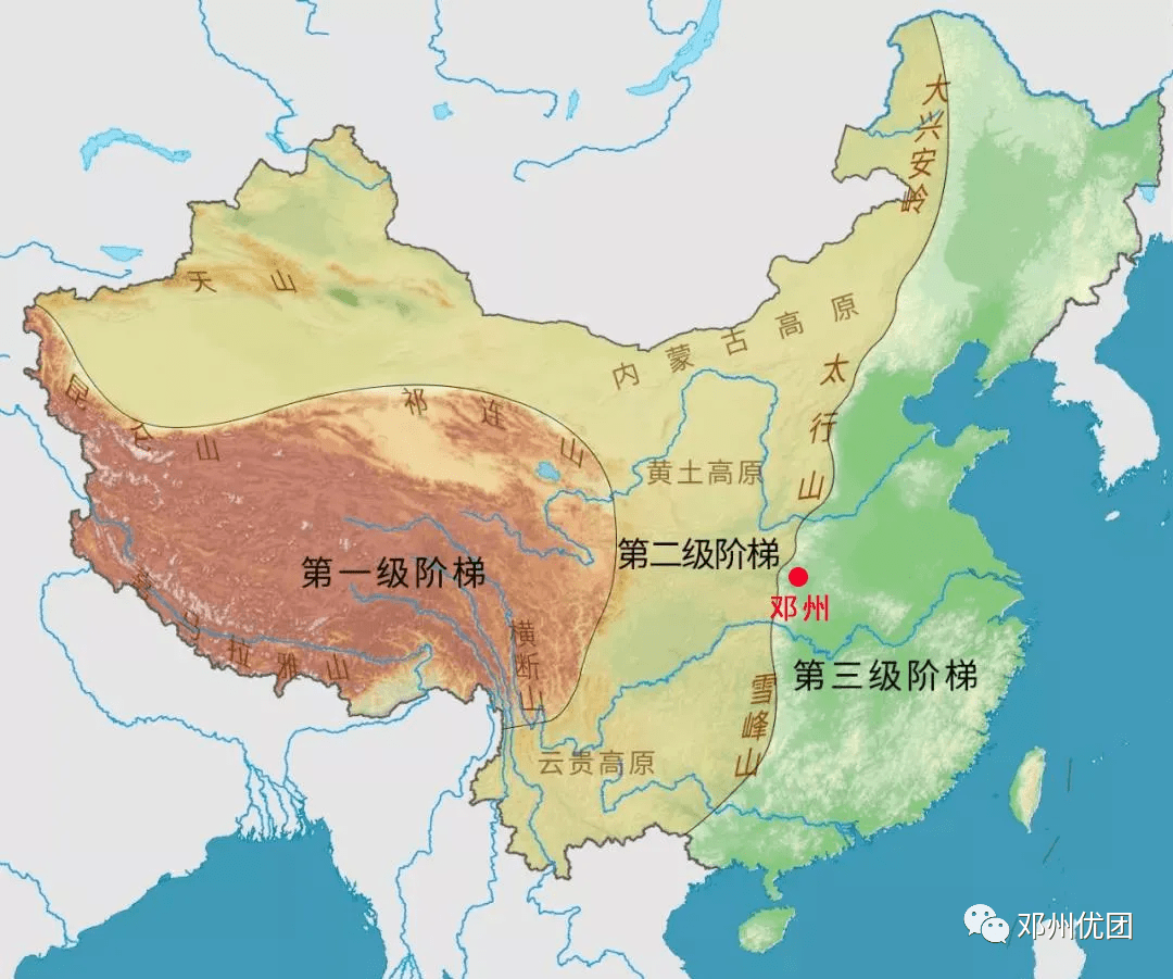 中国三级地形