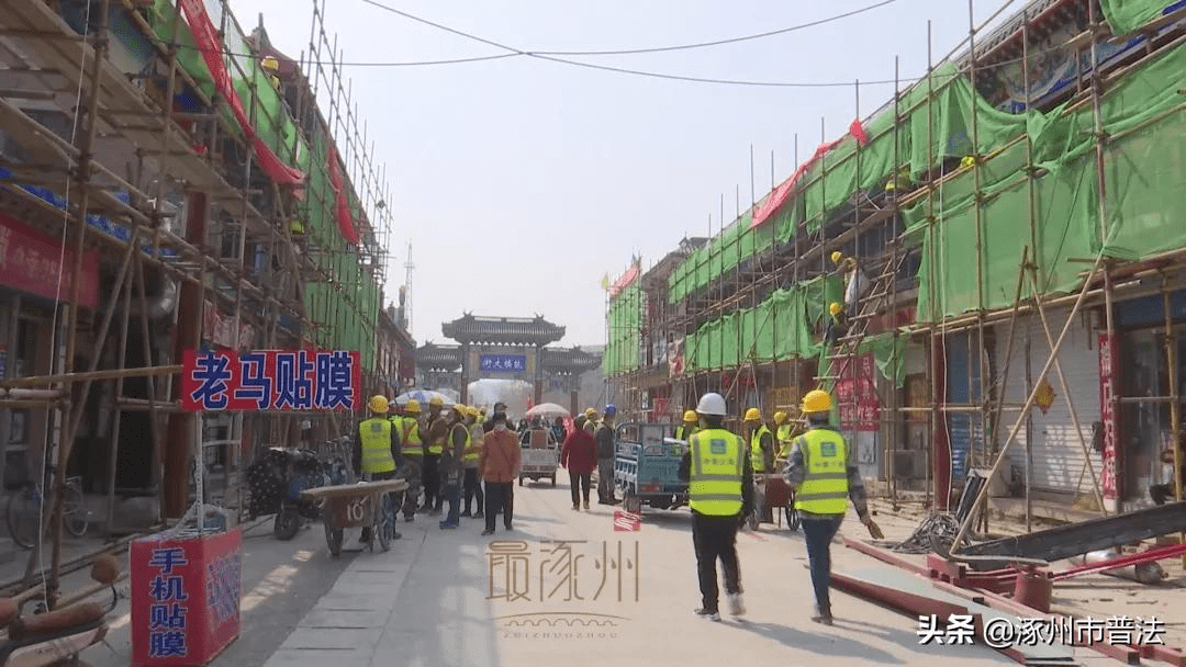 记者实拍带您探秘涿州鼓楼大街里的古彩画