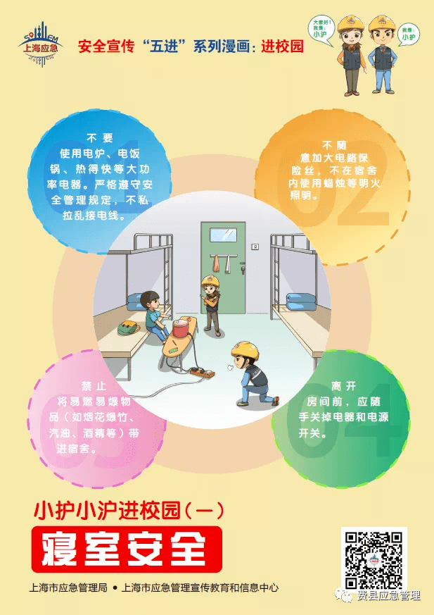 应急科普获奖作品展播-漫画:"五进"安全知识图解