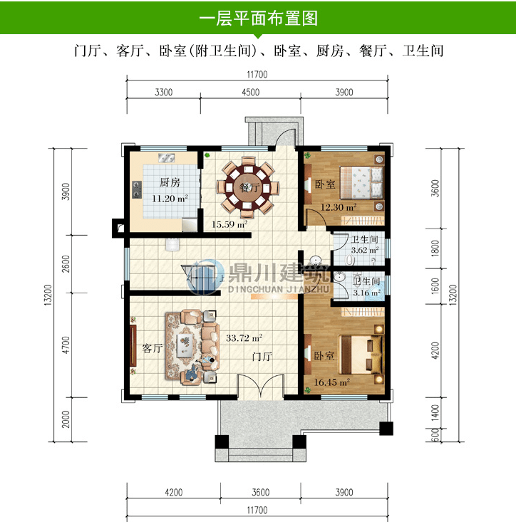 11米x12米,5套农村别墅图纸,精致时尚有范,农村施工绝佳户型