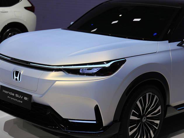 本田2021最新款车suv,广汽本田suv车型2021款 2021上海车展:honda suv e:prototype实拍