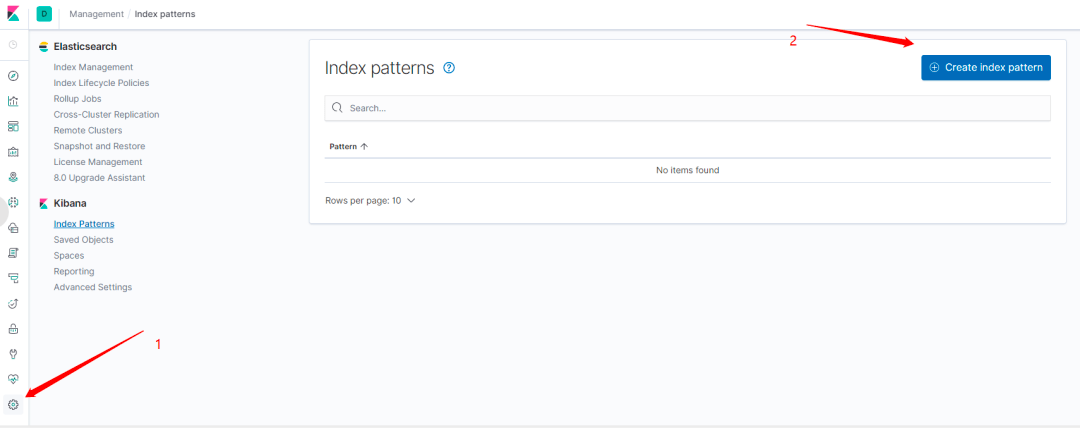 在 kibana 中添加 elasticsearch 索引