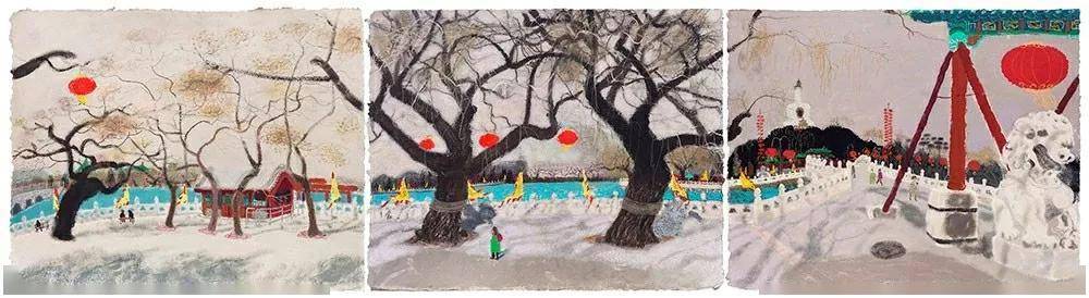 "市井的幽默"——王玉平油画棒作品