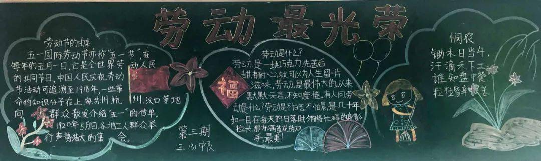 用黑板描绘劳动故事,一起参与沪上16区黑板报评选吧
