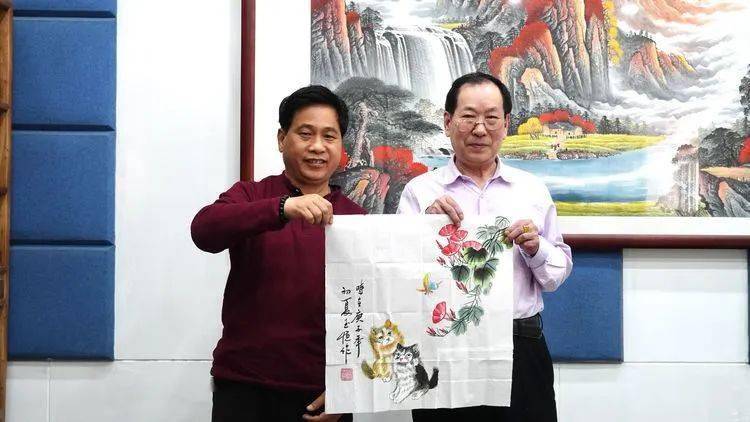 五一节拜访洛阳戏曲艺术家郑庆恩巧遇洛阳书法家秦玉恒