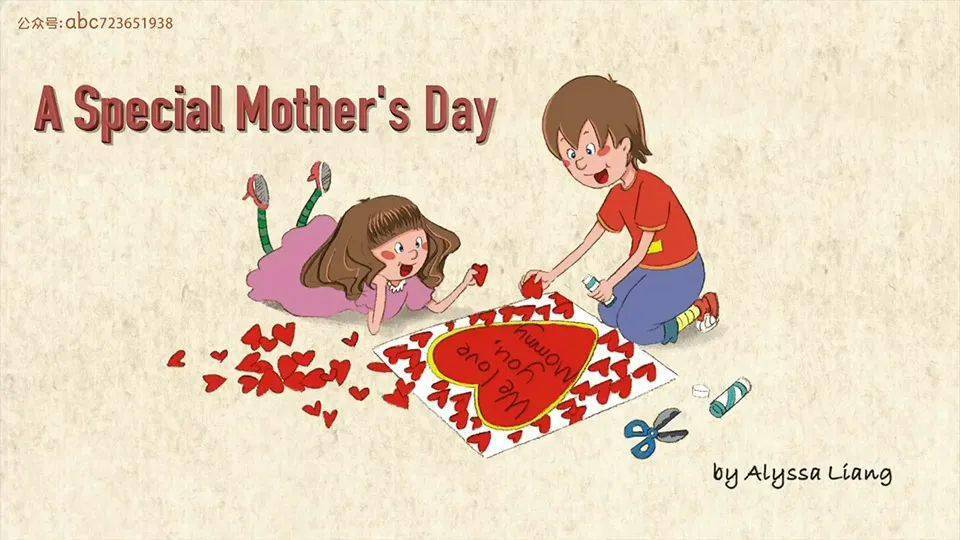 母亲节《04 a special mothers day 特别的母亲节》看动画学英语