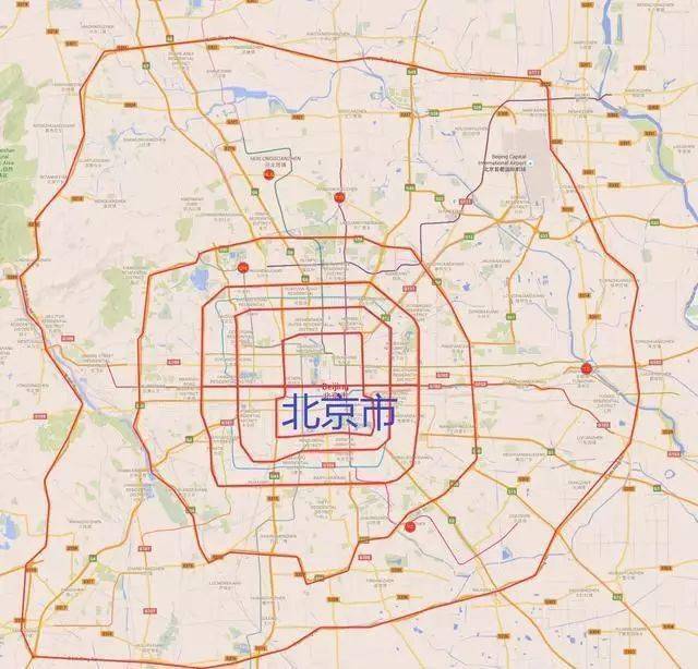 【地理视野】北京神奇五环有多大?这几幅图让你直观感受一下!