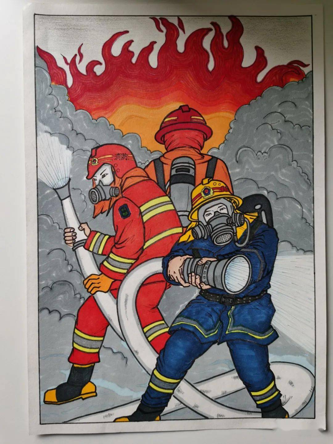 吴忠19个作品在全区"我是小小火焰蓝"消防绘画作文抖音短视频评选中