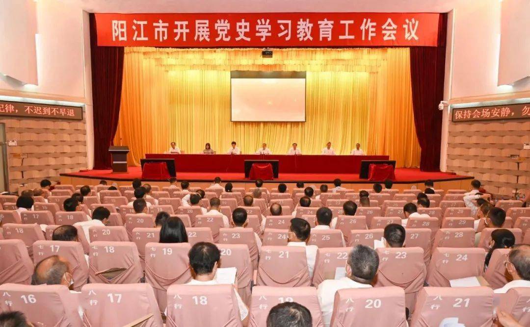 阳江市开展党史学习教育工作会议召开省委巡回指导组到会指导