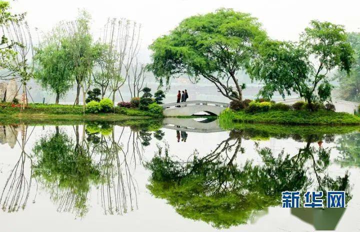 △位于成都成华区的北湖生态公园