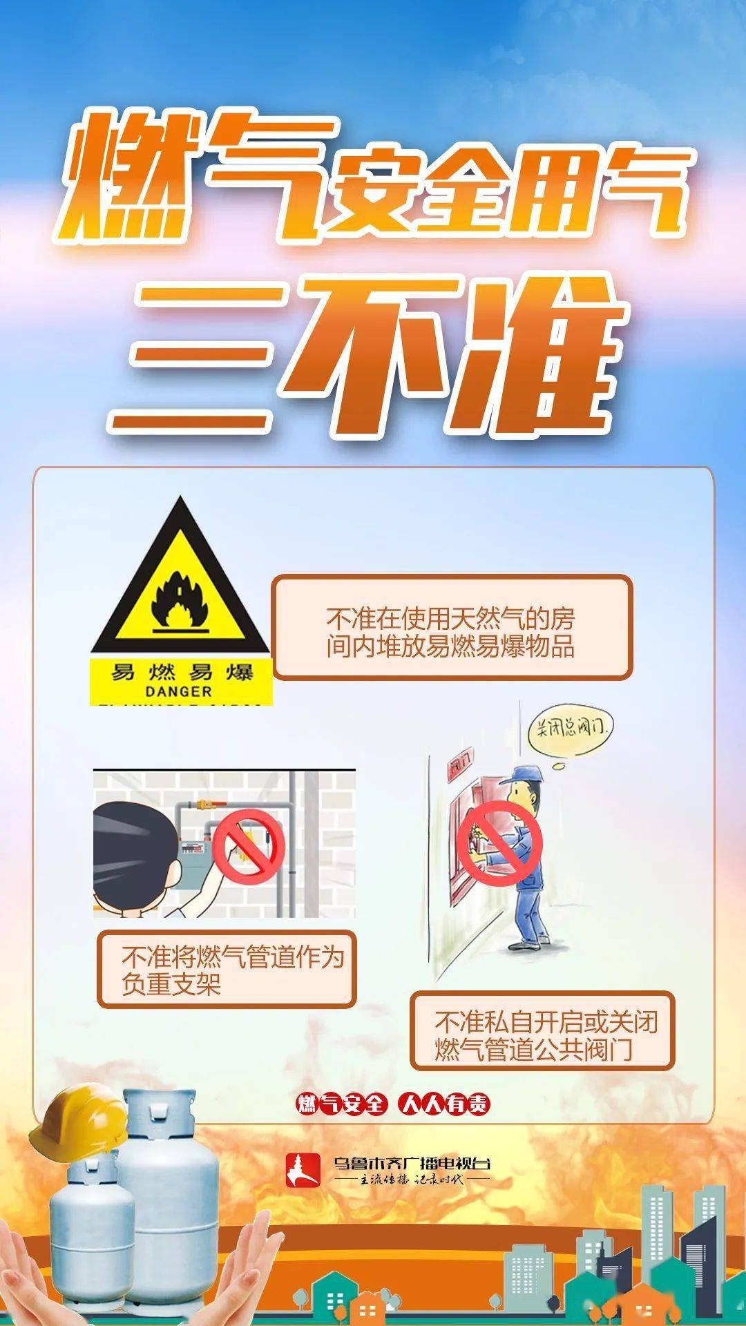 【海报】燃气安全用气三不准_马建花