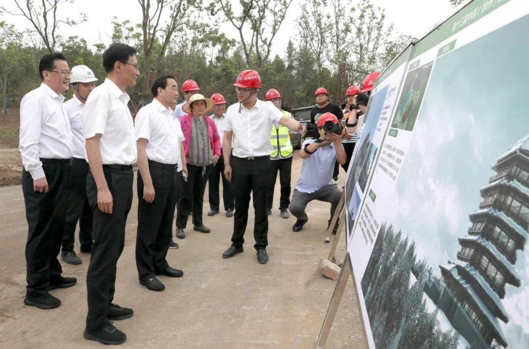 徐州市委书记周铁根调研中建科技第十三届中国徐州国际园林博览会场馆