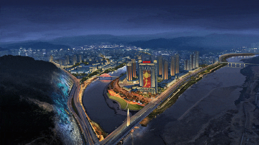 在夜景的设计上,光泽注重结合城市规划的发展方向以及环境特点,打造独