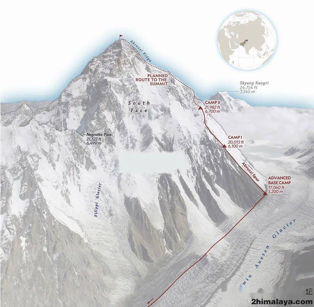 乔戈里峰/k2峰   登山者眼中世界上最为危险的山峰