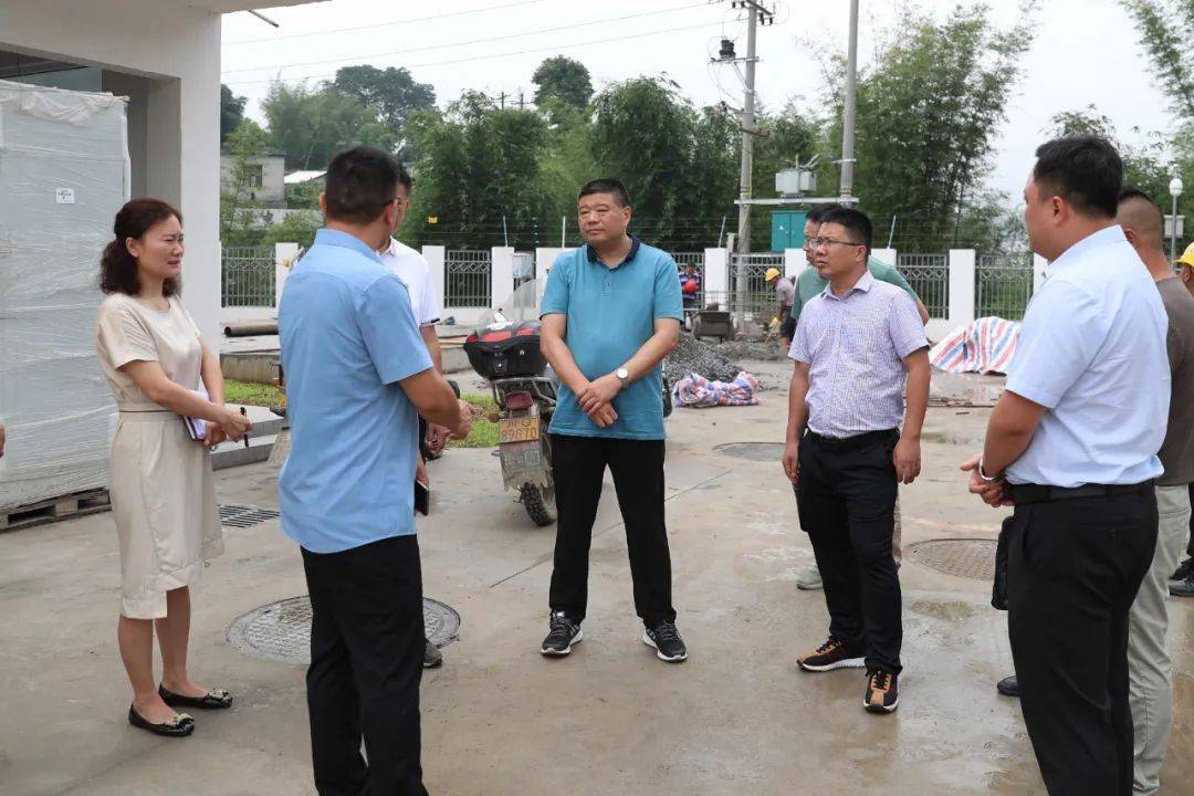 陈良云先后前往僰王山镇污水处理站,群鱼木屋,黄家沟尾矿库,洛浦河源