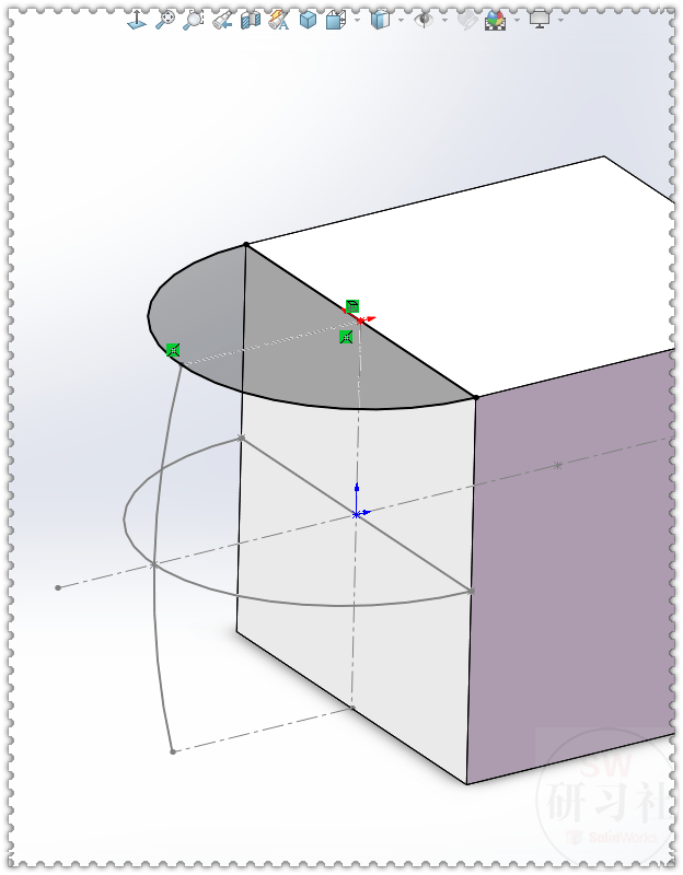 用solidworks画的管件接头练习图_圆弧