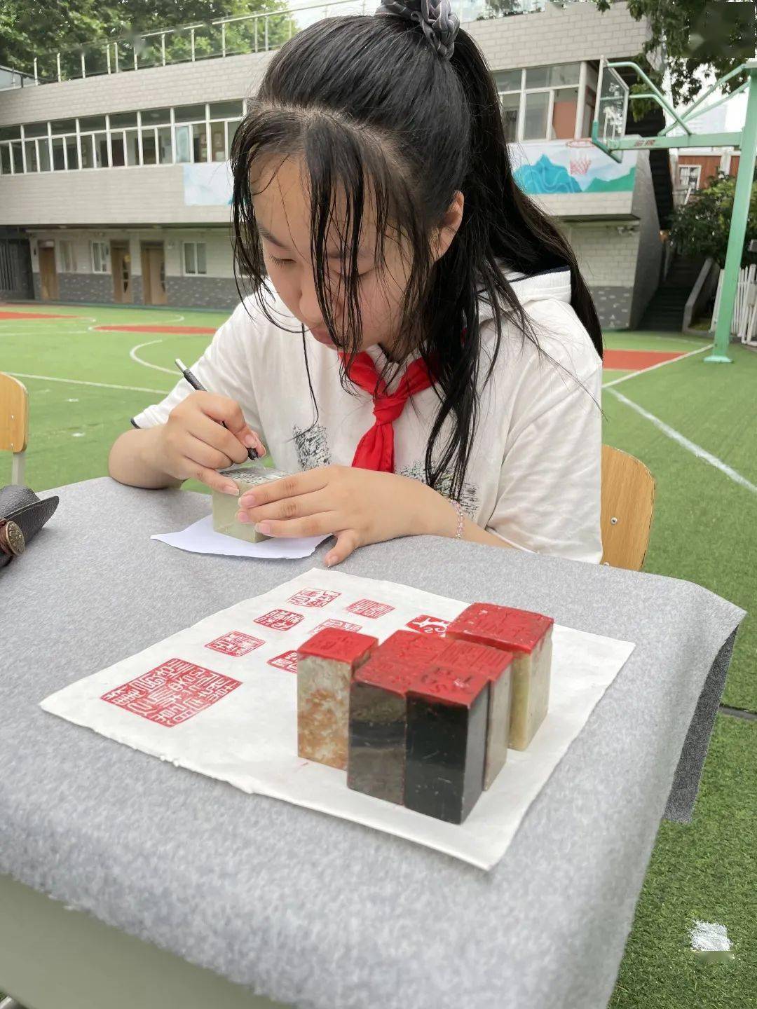 央小61党建中央路小学书法篆刻社团庆祝中国共产党成立100周年