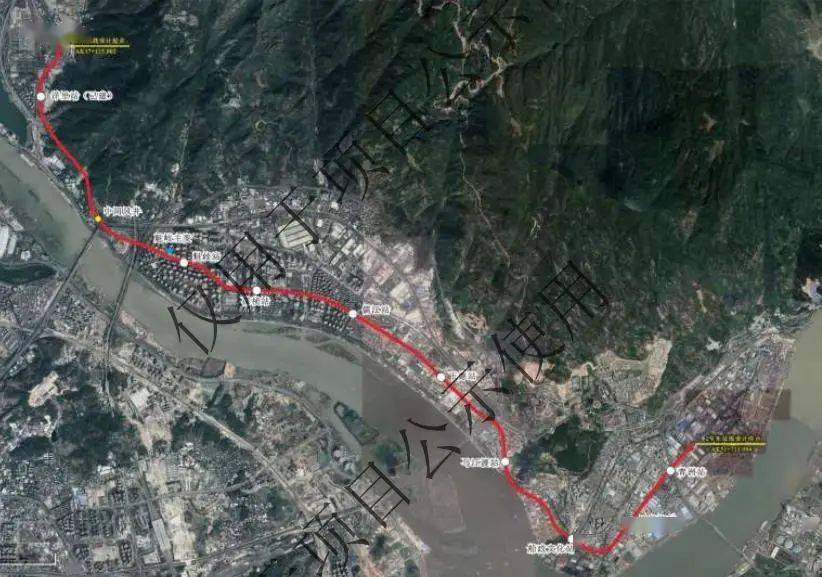 线路走向:  福马路→魁岐路→儒江路→福马铁路线东侧→江滨东大道