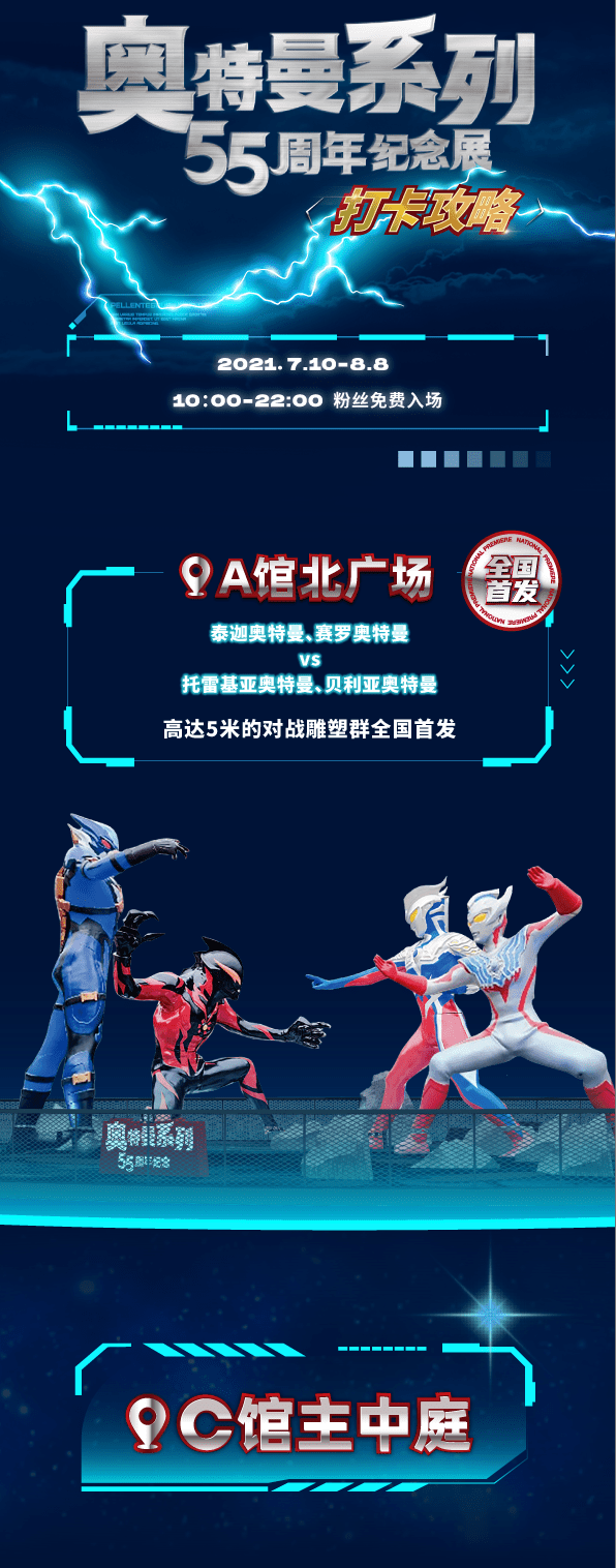 福利l 奥特曼55周年纪念展,菠萝娃送专属特权