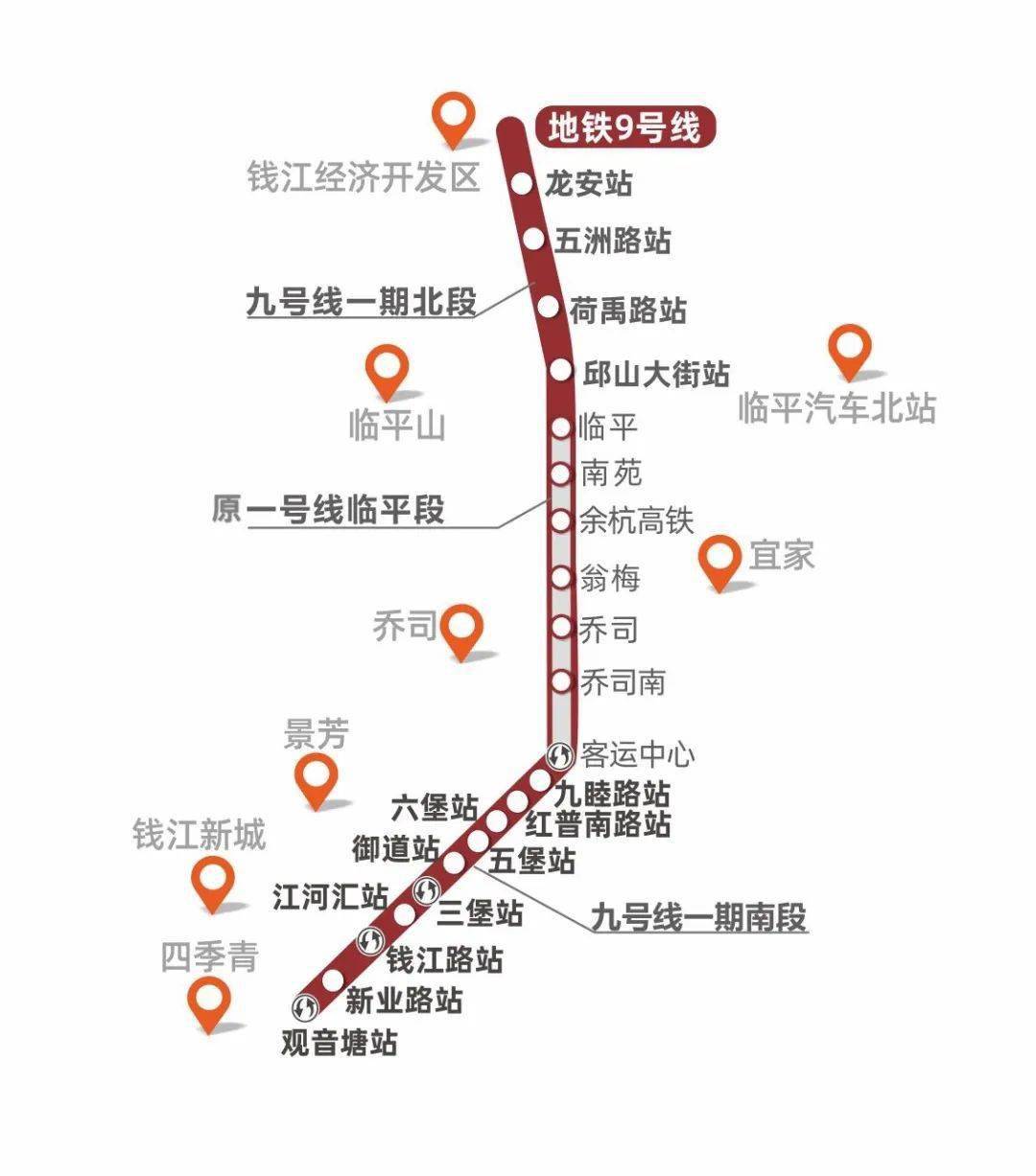 消息杭州地铁9号线开通将与多条地铁线路换乘