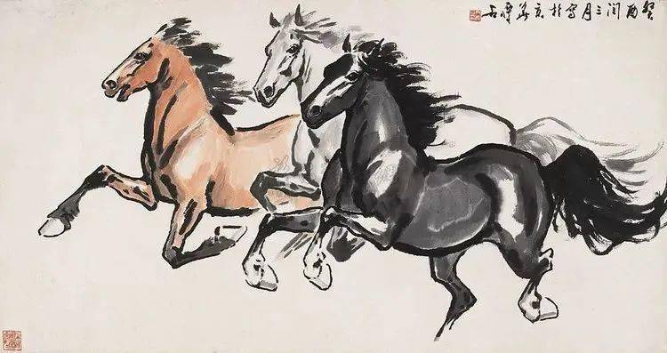 这"马"画得,"奔"味十足!