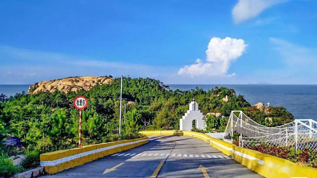 "圣托里尼"那琴半岛地质海洋公园,婚纱摄影基地,环山观海木栈道
