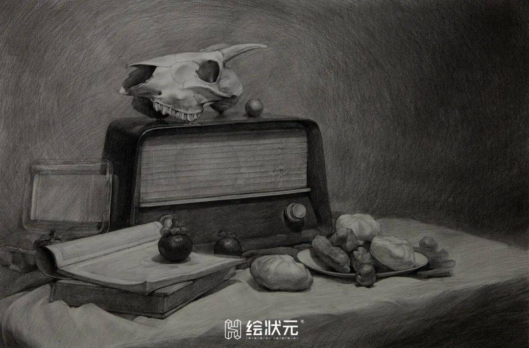 从零基础到有画面感:每一张静物素描都是同学们的倾心