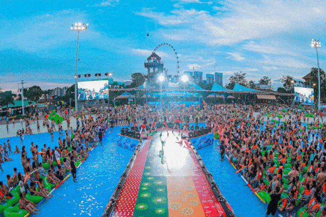 顺德华侨城欢乐海岸plus玛雅海滩水公园夜场票学生票130元成人特惠150