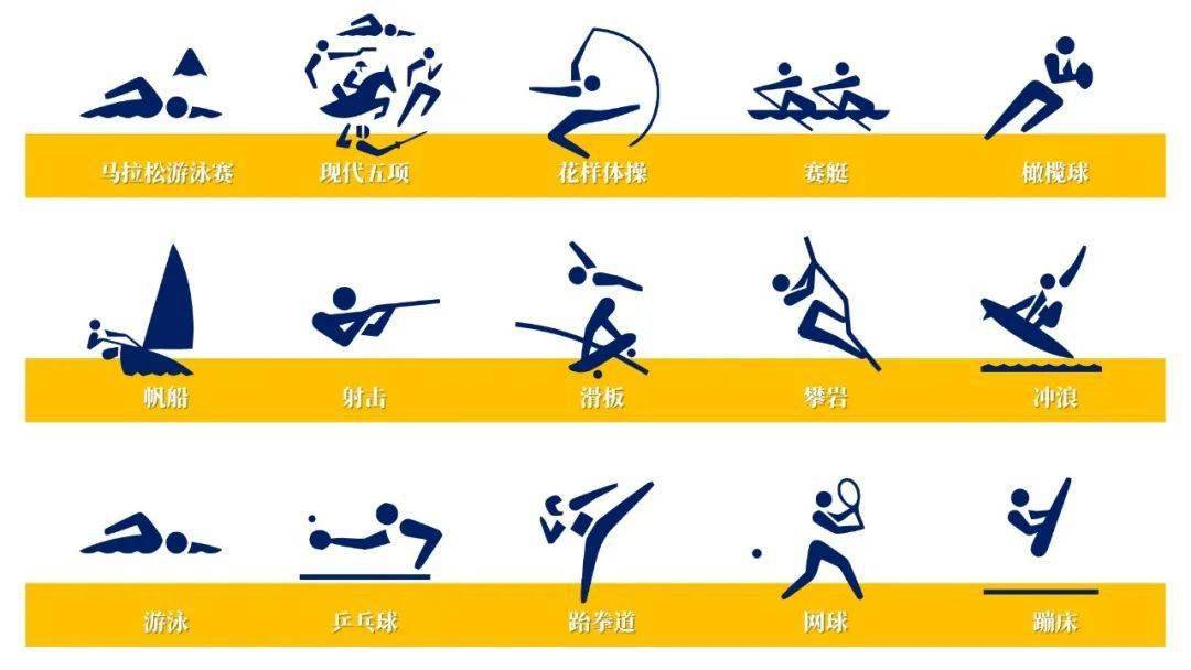 奥运竞赛运动图标