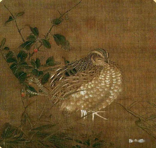《雪树寒禽图》,画的是灰伯劳:10,李迪 《枫鹰逐雉图》中的苍鹰:11,赵