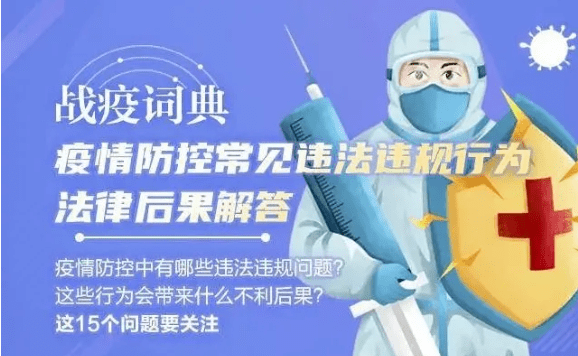 重要提醒!关于疫情防控常见违法违规行为法律后果解答_处罚