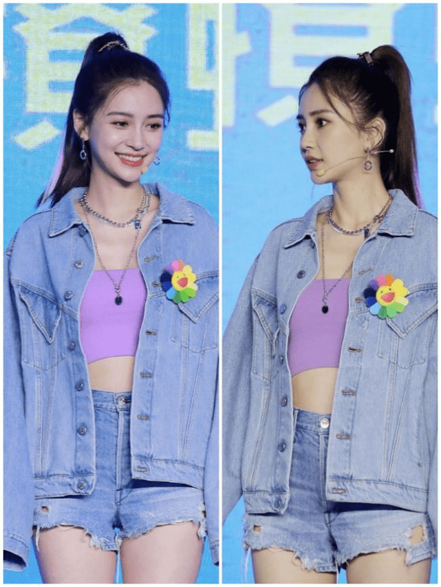 身材|Angelababy到底有多瘦，穿小码牛仔裤都撑不满，1尺6腰太抢镜