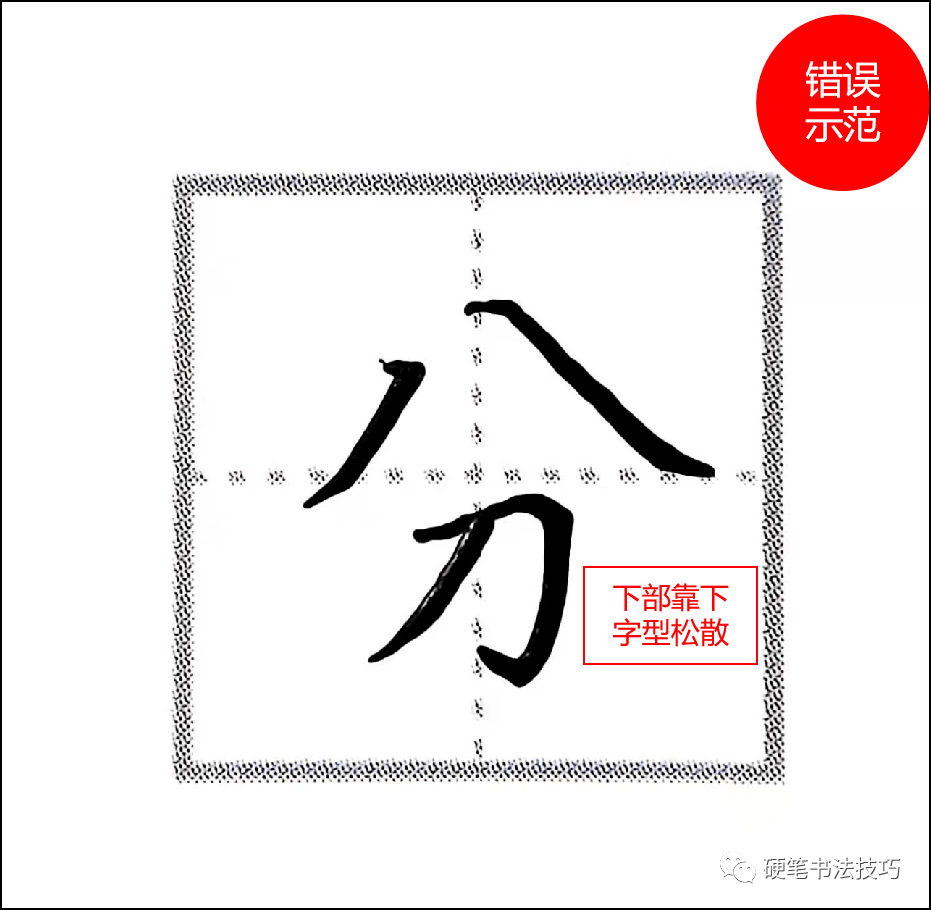 练字技法 ||八字头与人字头应该这么写