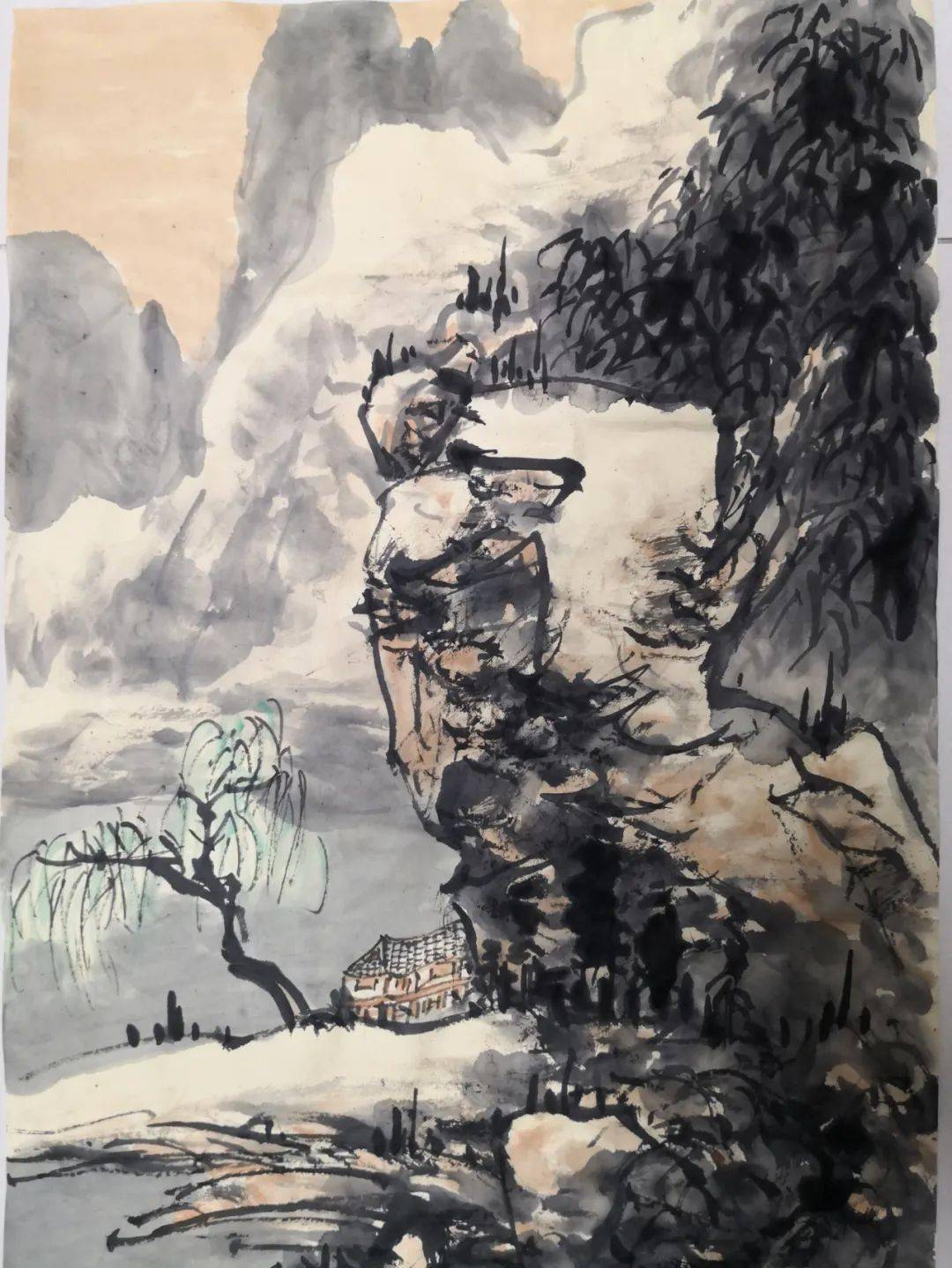 名家推介守望笔墨周永山水画作品