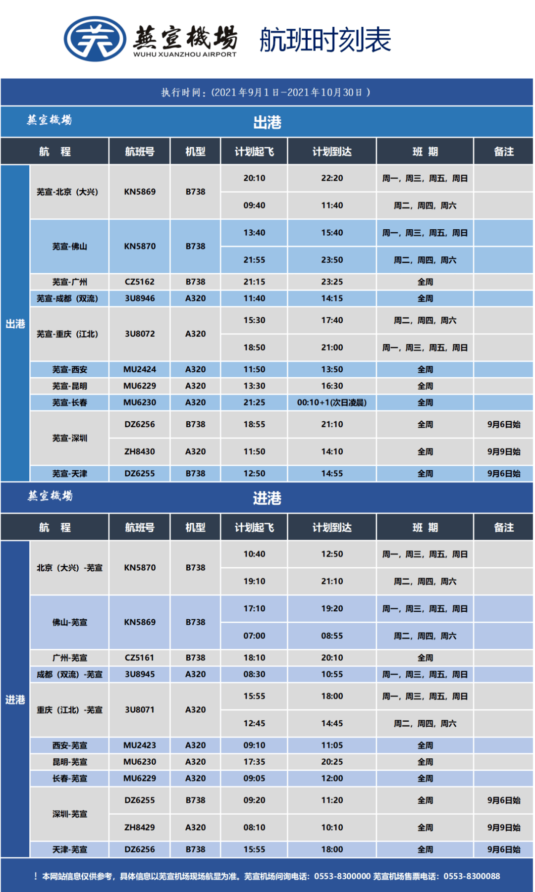 芜宣机场开通往返深圳航线_航班