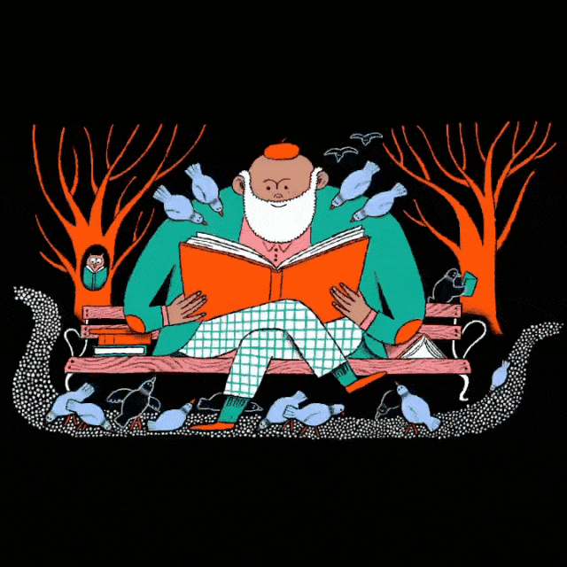 的自由插画师 擅长用可爱的卡通形象  展现都是生活的状态 在她的笔下