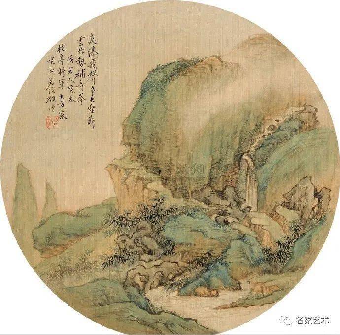 名品视界晚清画家顾澐的山水画欣赏