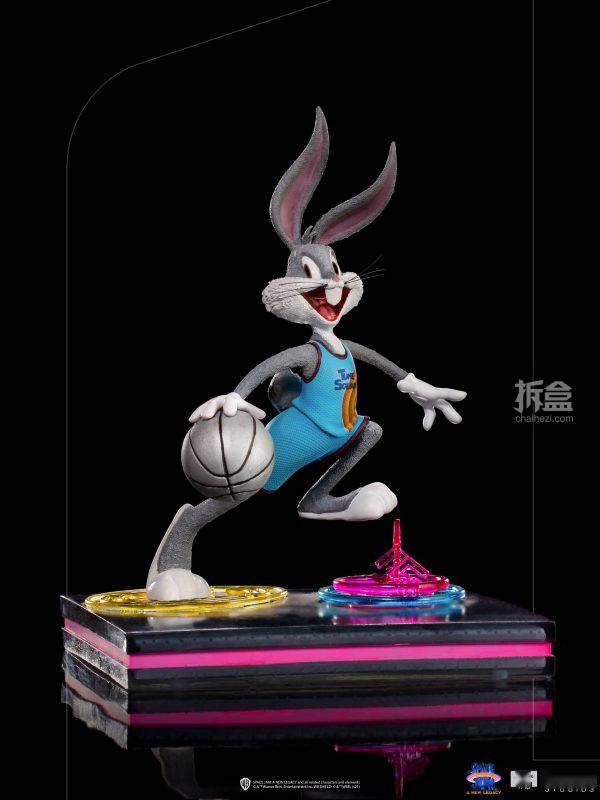 iron studios新品:1/10《空中大灌篮:新传奇 bunny 兔八哥 雕像