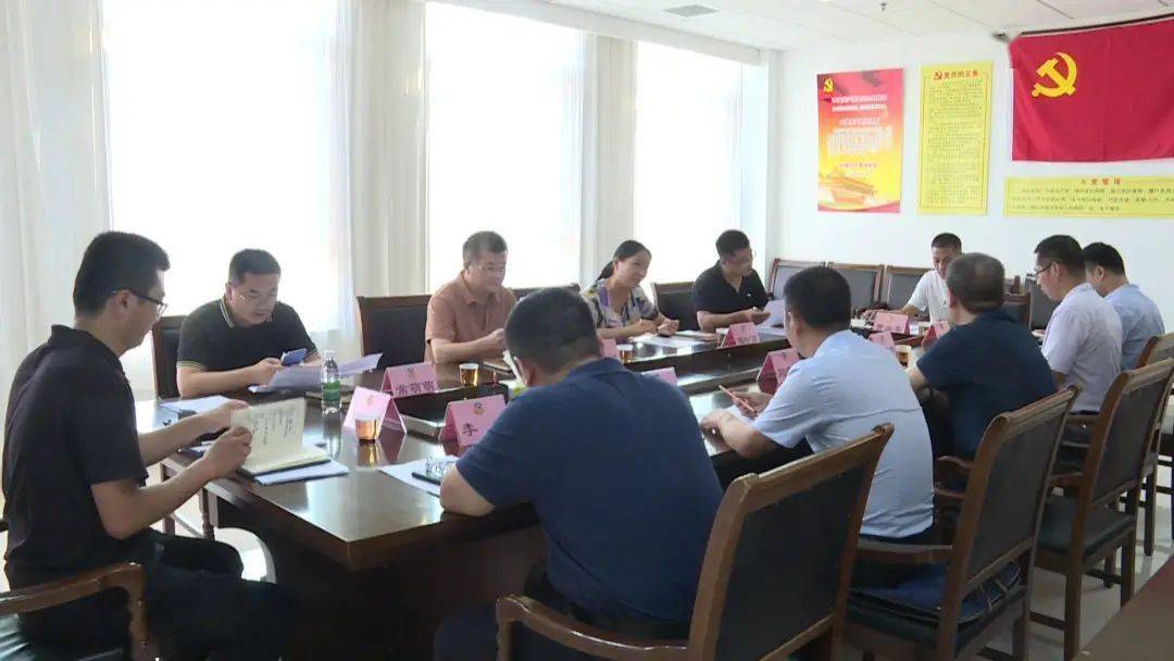 工作推进情况汇报,督查调研组成员围绕督查调研重点提出了意见建议