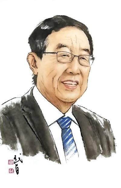作者高金吉肖像画  本版画家 张武昌绘