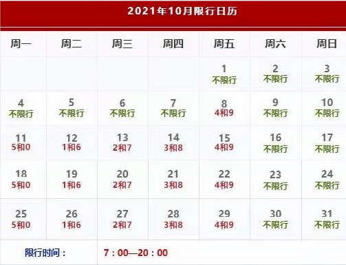 廊坊机动车限行调整!_尾号