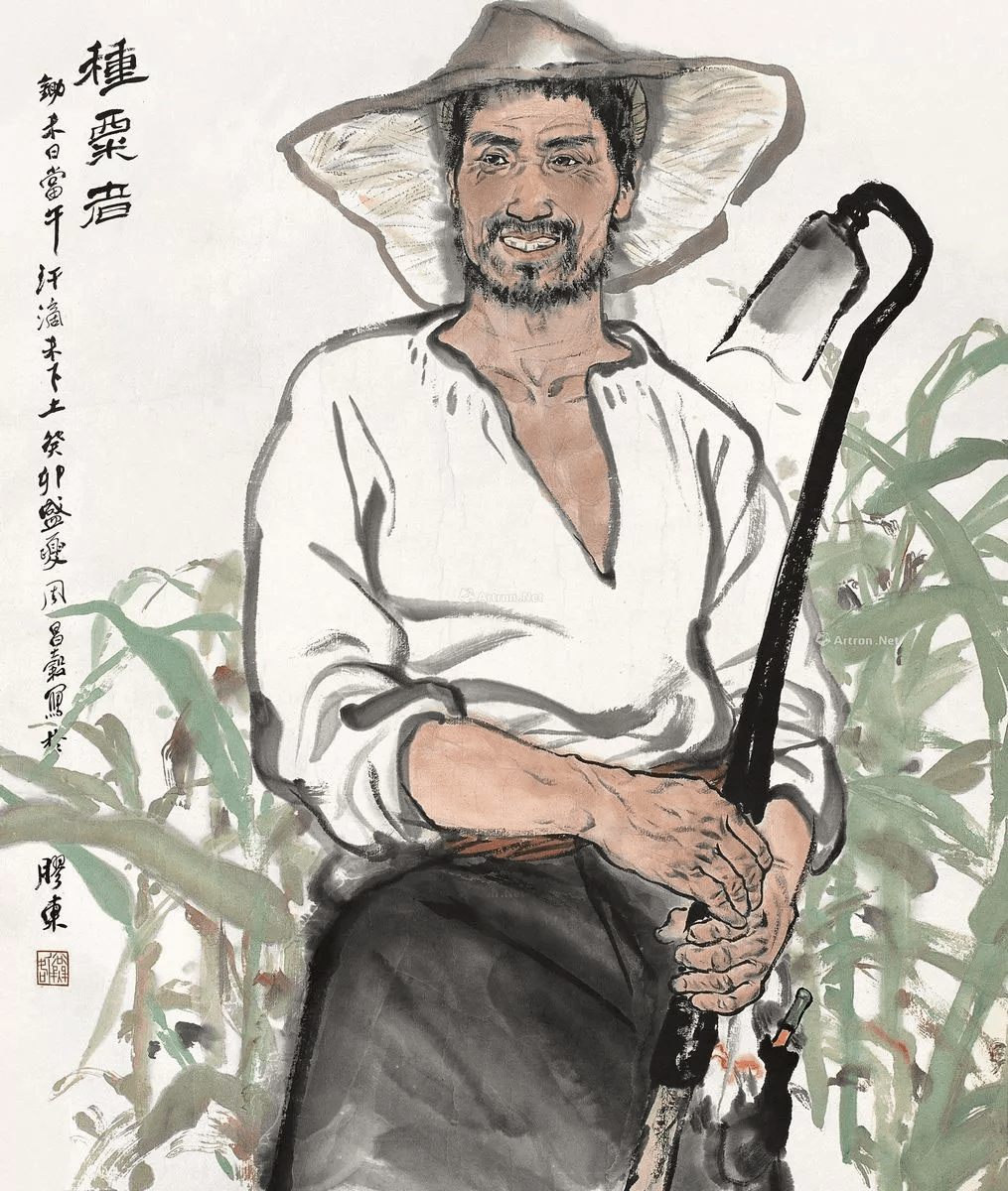 "浙派人物画"创始人之一,周昌谷人物画欣赏_国画