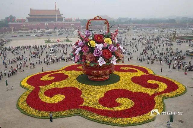 国庆花坛造型年年观