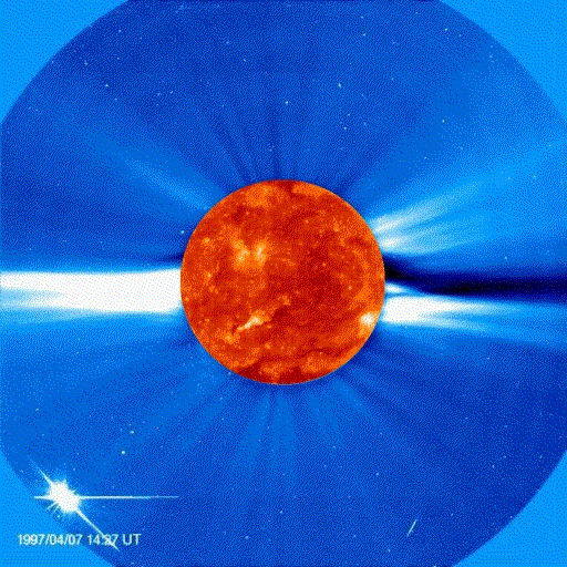 的等离子体风,1995年人类通过美国发射的太阳和太阳圈探测器(solar