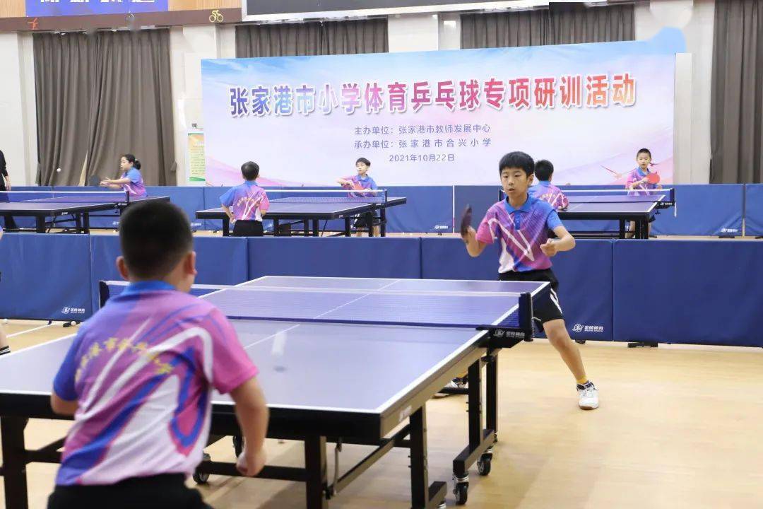 银球飞舞 悦动童年——张家港市小学体育乒乓球专项研训活动举行