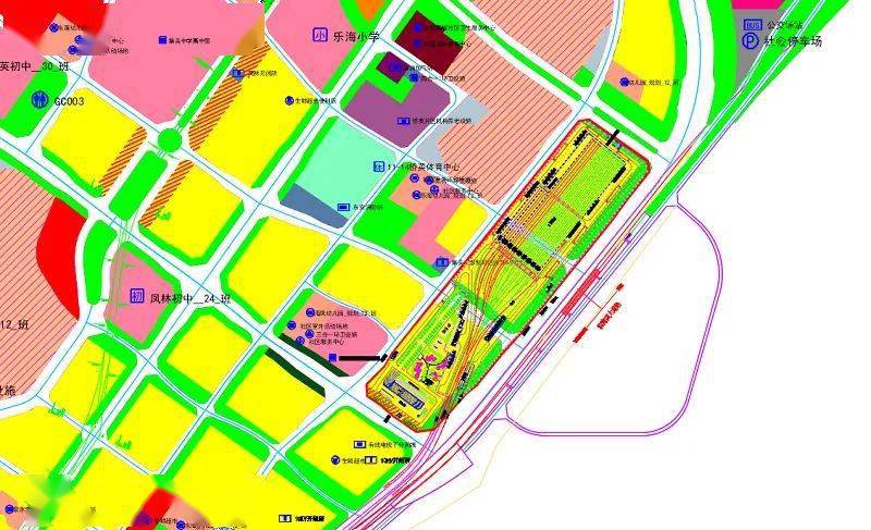 厦门市轨道6号线集美至同安段工程——洪塘头停车场示意图