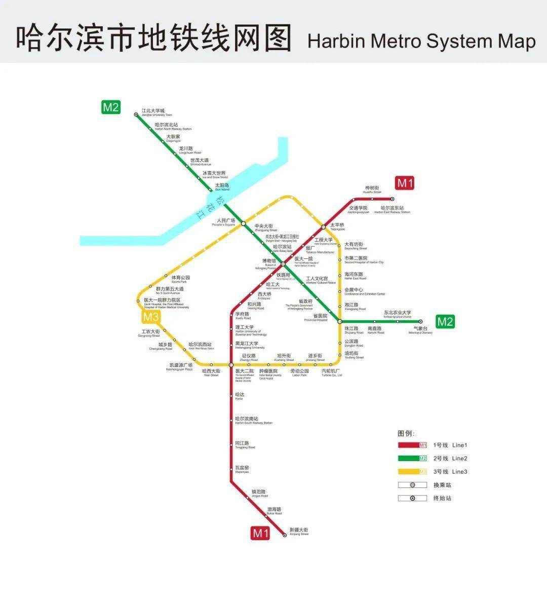 呼啸而来~哈尔滨地铁3号线东南半环载客试运营!快来看经过你家吗?