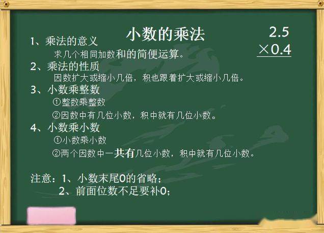 五年级上册期末复习知识梳理_小数_单位_面积