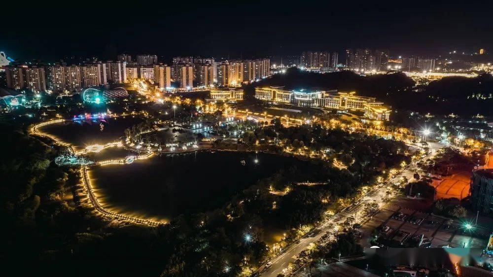 也太美了吧防城港夜景上新流光溢彩灿若星河