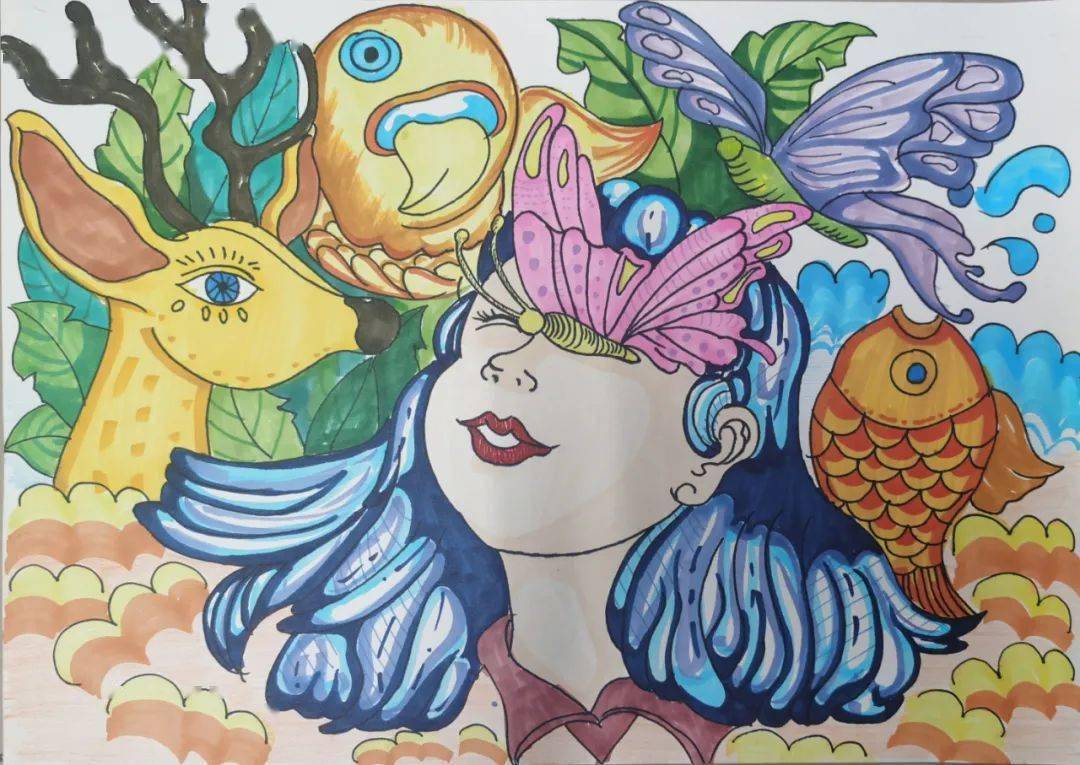 童心绘万物主题绘画作品征集活动获奖作品展示三